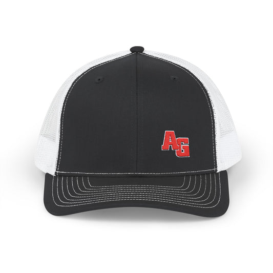 AGMS Pride - Embroidered Snapback Trucker Cap - Corner Design