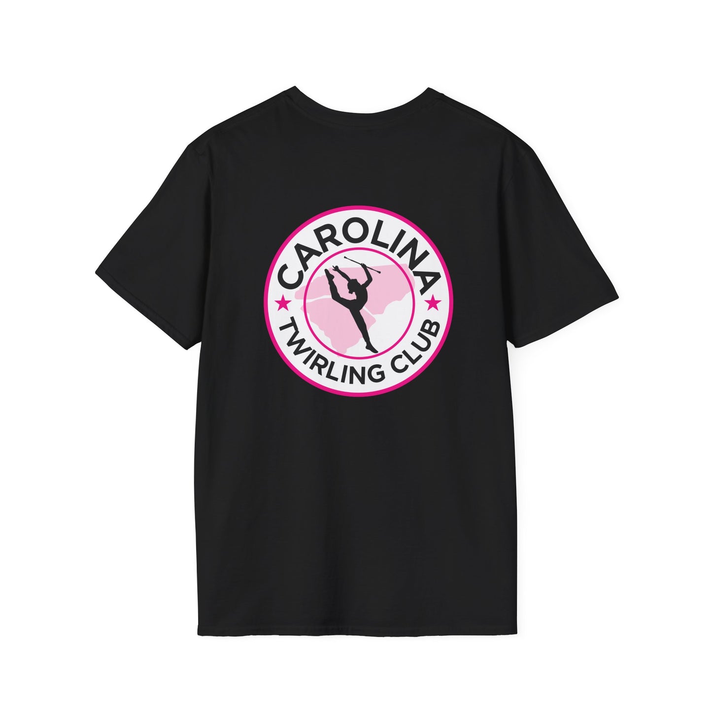 Ava - Personalized Adult Carolina Twirlers Club Unisex Softstyle T-Shirt