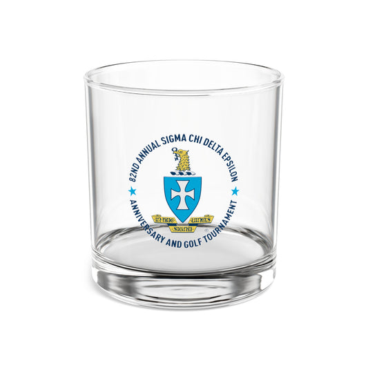 Sigma Chi Rocks Glass, 10oz - Crest