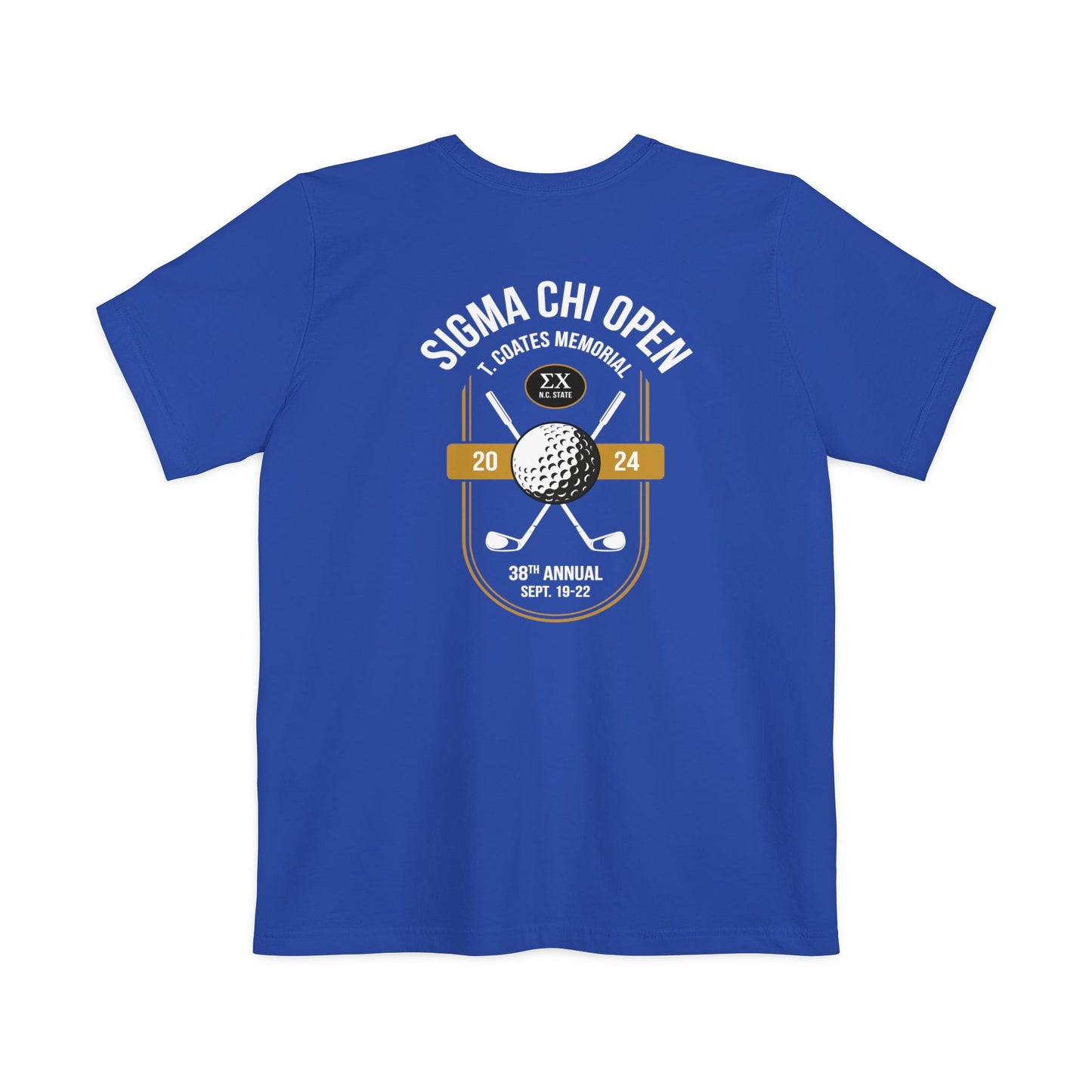 Sigma Chi Open Pocket T-shirt (Back Design)