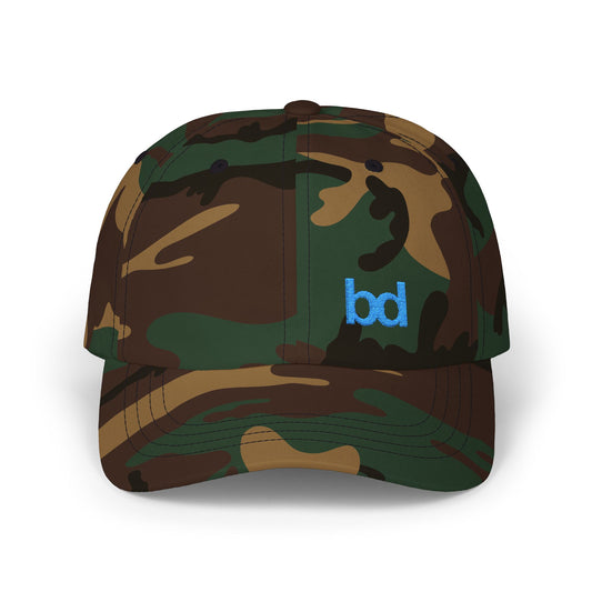 Barclay Downs Embroidered Baseball Hat - Corner Design - Camo, Dark Grey, Black, Navy