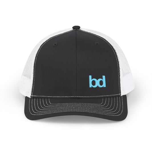 Barclay Downs Swim Club Embroidered Snapback Trucker Cap - Corner Design