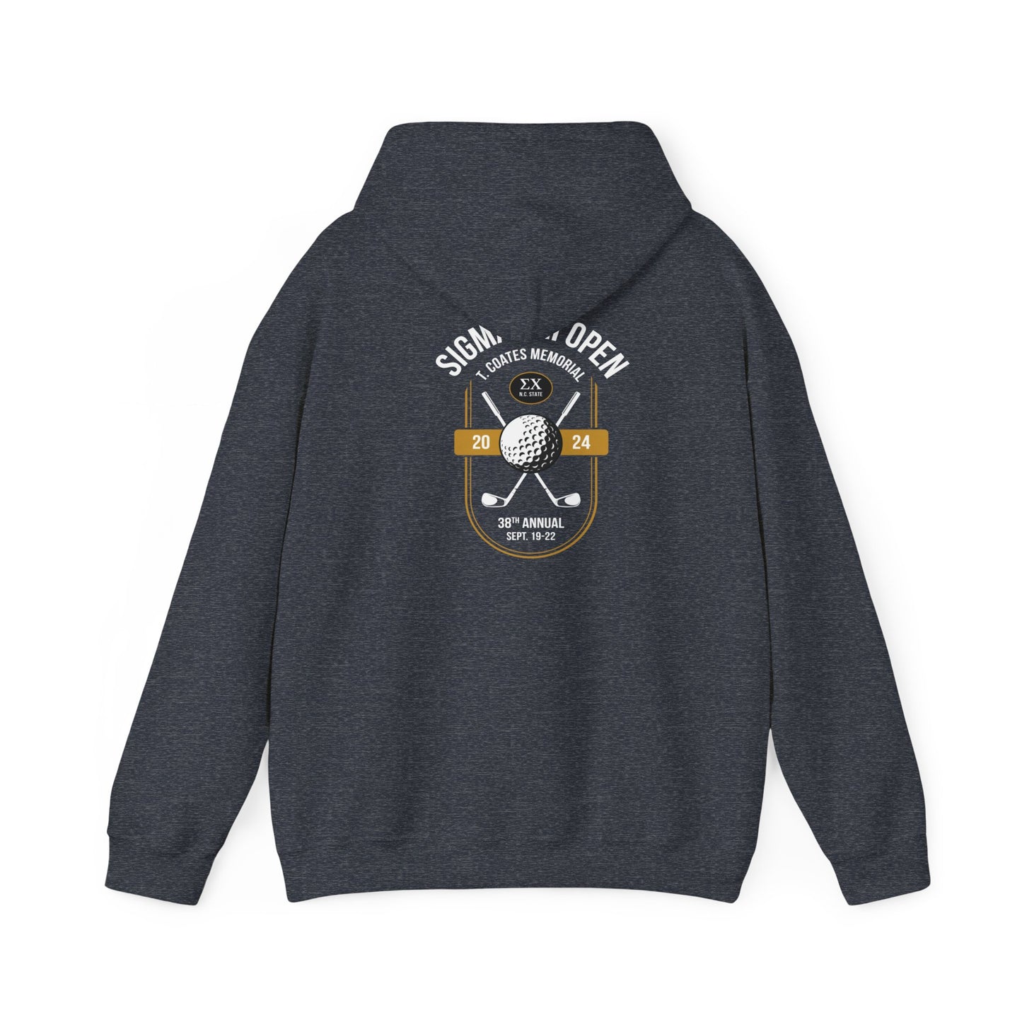 Sigma Chi Open Hoodie - Back Design