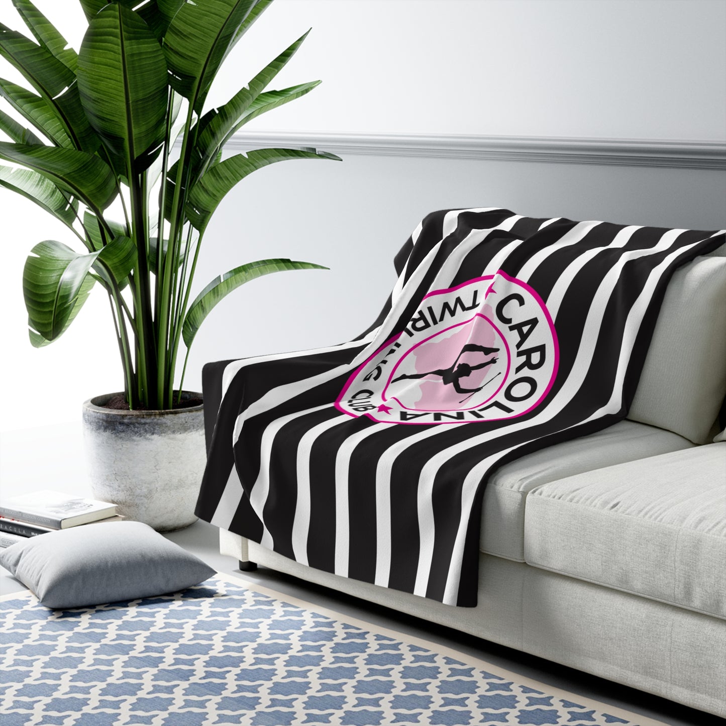 Carolina Twirling Club Sherpa Fleece Stadium Blanket