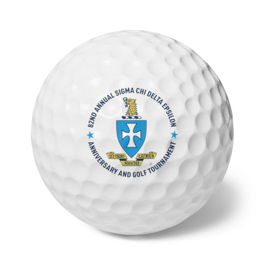 Sigma Chi Golf Balls, 6pcs