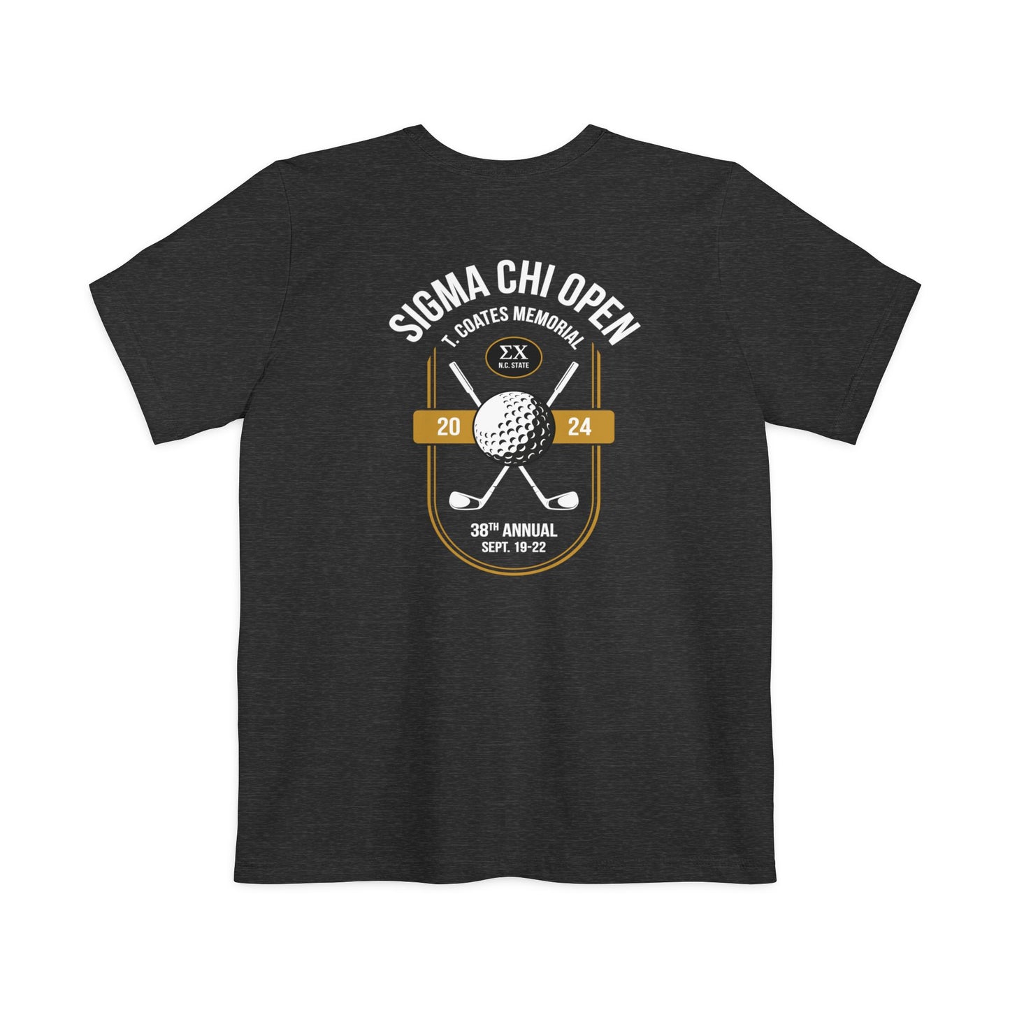 Sigma Chi Open Pocket T-shirt (Back Design)